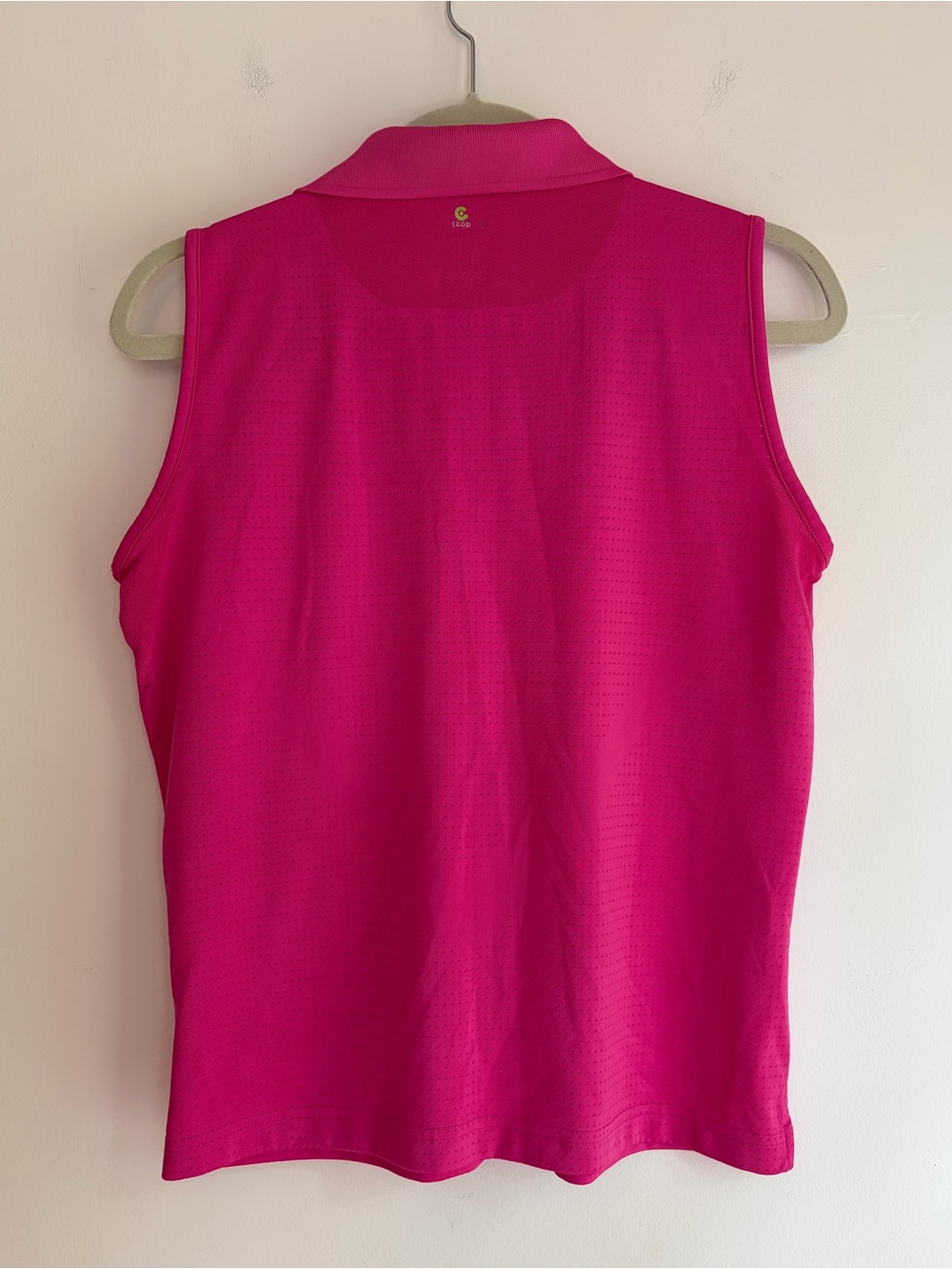 Izod ZoneFX Women's Pink Sleeveless Knit Polo Shirt Size M - Picture 5 of 6
